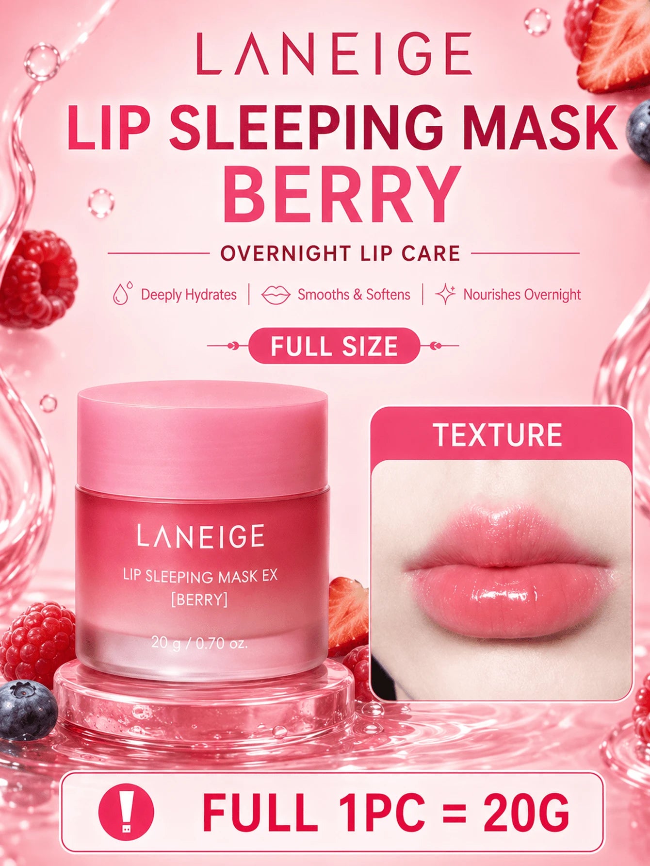 Mascarilla labial de noche