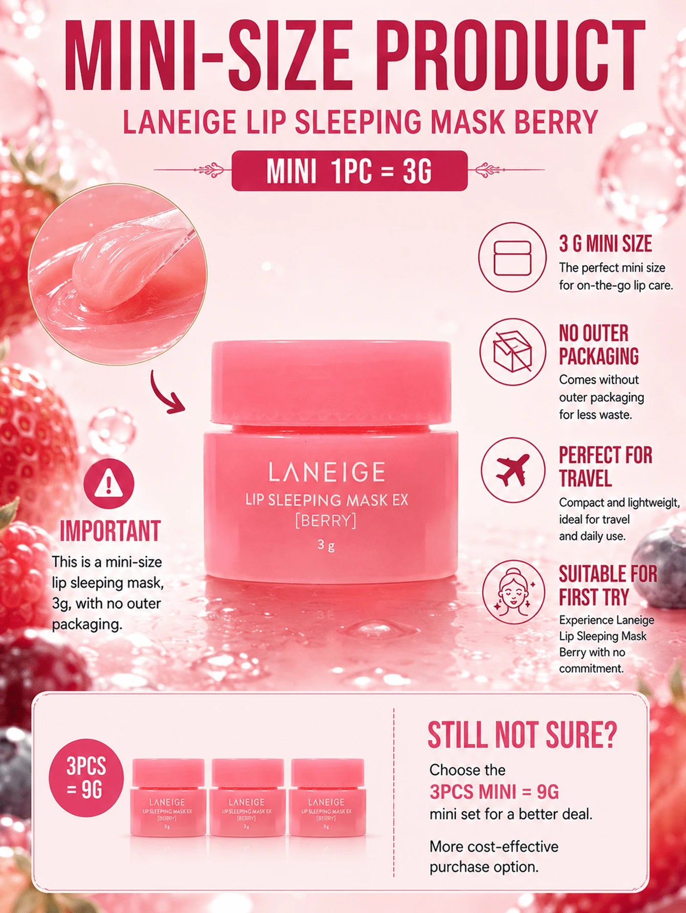 Mascarilla labial de noche
